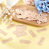 40Pcs PU Leather Craft Label Tags DIY-TADJ0001-22G-5