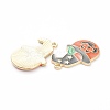 Alloy Enamel Pendants X-ENAM-M044-15LG-2