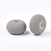 Rubberized Style Acrylic European Beads OACR-T014-19C-2