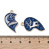 Alloy Enamel Split Pendants ENAM-Z018-02KCG-03-3