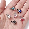 6 Bags 6 Colors Tibetan Style Alloy Charms FIND-YW0004-13-4