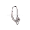 Anti-Tarnish Rhodium Plated 925 Sterling Silver Leverback Earring Findings STER-I017-092B-P-3