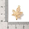 Brass Micro Pave Clear Cubic Zirconia Pendants KK-M294-05G-02-3