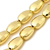 Electroplate Glass Beads Strands EGLA-F166-12-2