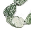 Natural Green Spot Jasper Beads Strands G-P548-B03-01-3