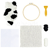 DIY Coaster Punch Needle Embroidery Starter Kits for Beginners DIY-WH20095-002B-1