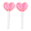 Resin Cabochons RESI-WH0025-14G-1