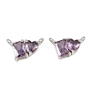 Brass Pave Cubic Zirconia Charms CU-CBA6A75-04P-05-1