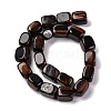 Natural Red Tiger Eye Dyed & Heated Beads Strands G-H040-A01-01-3