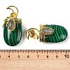 Synthetic Malachite Pendants G-L524-17G-02-3