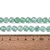 Crackle Transparent Glass Beads Strands GLAA-N068-06A-10-4