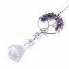 Natural Amethyst Big Pendants G-N333-009E-2