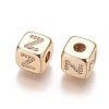 Brass Micro Pave Cubic Zirconia Beads KK-K238-16G-Z-2