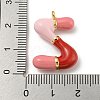 Brass Enamel Pendants X-KK-E093-03G-Z-3