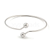 Non-Tarnish 304 Stainless Steel Cuff Bangles BJEW-P331-12P-2