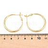 Brass Hoop Earrings for Women EJEW-A156-17B-G-5
