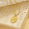 Moon & Sun Stainless Steel Pendant Necklaces XK8598-1-2