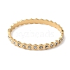304 Stainless Steel & Rhinestone Bangles for Women BJEW-H644-03G-4