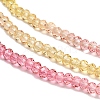 Transparent Painted Glass Beads Strands X1-DGLA-A034-T1mm-A07-4