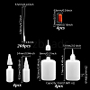 4Pcs Plastic Squeeze Bottles AJEW-GA0009-04-2