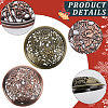 2Pcs 2 Colors Alloy Lid AJEW-GF0009-33-6