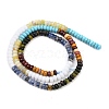 Glass & Synthetic Turquoise & Natural Sodalite & Natural Polychrome Jasper & Jade & Quartz Beads Strands G-Z135-C02-2x4mm-4