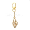 304 Stainless Steel Macrame Pouch Empty Stone Holder Pendant Decorations HJEW-JM04379-01-1