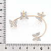 Butterfly Crystal Rhinestone Cuff Earrings for Girl Women Gift EJEW-F275-02B-G-3