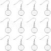 60Pcs 304 Stainless Steel Earring Hooks STAS-BBC0009-93A-7