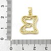 Brass Micro Pave Cubic Zirconia Pendants ZIRC-C012-01G-02-3