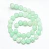 Natural White Jade Bead Strands G-R297-10mm-36-2