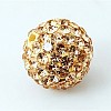 Round Grade A Pave Disco Ball Beads X-RB-H258-10MM-362-1