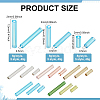 120G 15 Styles Glass Bugle Beads SEED-PH0002-60A-4