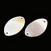 Natural Freshwater Shell Connector Charms SHEL-N026-214C-A01-1