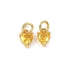 Brass Micro Pave Cubic Zirconia Charms KK-P192-08-G13-1