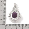 Natural Amethyst Pendants G-A224-02P-01-3