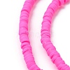 Handmade Polymer Clay Beads Strands LS-CLAY-R089-4mm-Q031-3