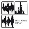 Iron Mountain & Forest Wall Stickers DIY-WH0002-36-5
