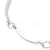 Non-Tarnish 304 Stainless Steel Curved Bar Link Chain Bracelets BJEW-K266-13P-2