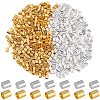 SOFPLATE 2000Pcs 2 Colors Brass Crimp Beads KK-SP0001-85-1