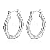 Non-Tarnish 304 Stainless Steel Hoop Earrings PW-WG38004-32-1