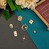 7Pcs 7 Style Brass Micro Pave Cubic Zirconia Pendants FIND-SZ0002-13-2