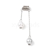 Round ABS Plastic Imitation Pearl Pendants PALLOY-JF04684-02-2