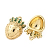 Brass Micro Pave Cubic Zirconia Pendants KK-F895-17B-G-2