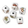 Printed Opaque Acrylic Beads AC-CBAD204-01-1