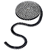 Brass Micro Pave Black Cubic Zirconia Chains CHC-WH0022-002P-1