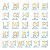 Yilisi 304 Stainless Steel Alphabet Letter Charms STAS-YS0001-03-9