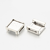 Tibetan Style Alloy Slide Charms Cabochon Settings X-TIBE-S317-02-AS-LF-1