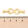 Brass Fold Over Clasps KK-U056-06G-3