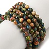 Dyed Natural Imperial Jasper Beads Strands G-Q161-A02-01-1